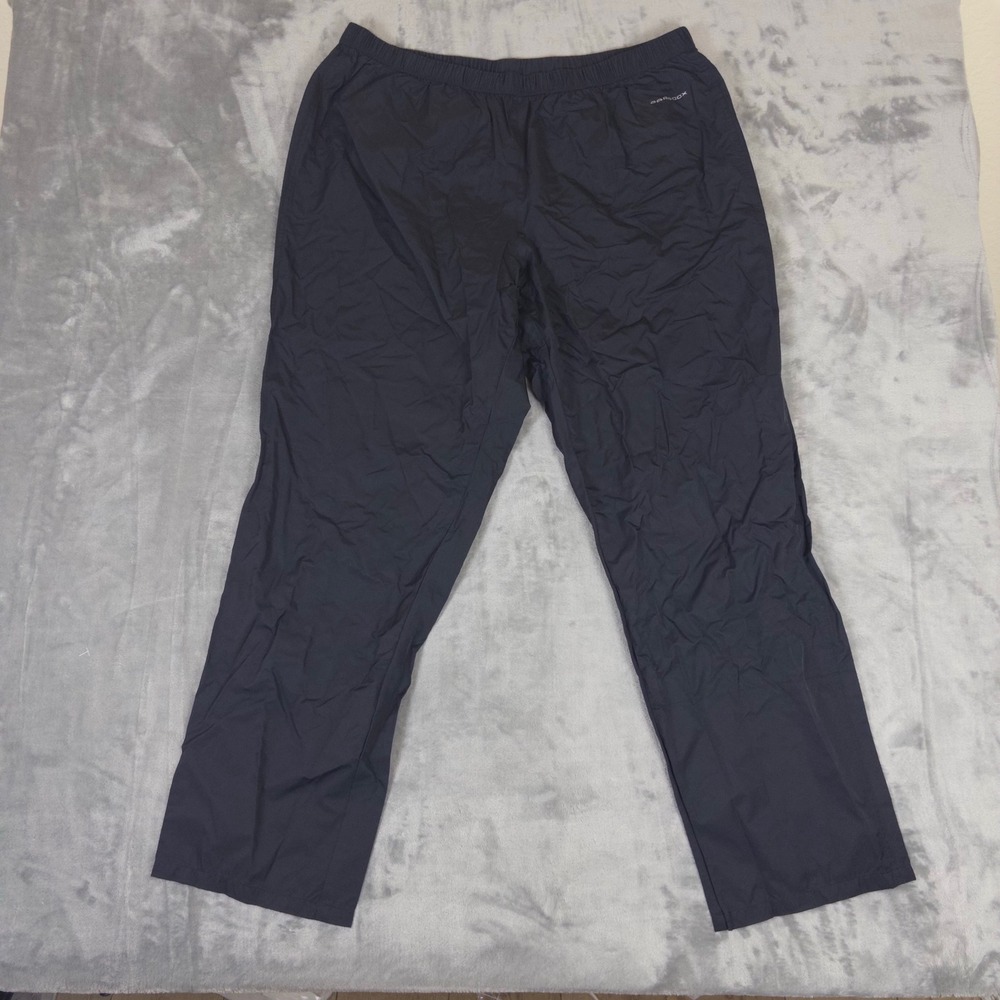 Paradox Rain Pants Mens XL Black Elastic Waist Outdoor Hiking Waterproof Active